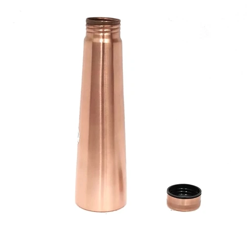 Premium Brown Copper Tower Water Bottle, 1000ml Eco‑Friendly Custom Design for Portable Travel & Outdoor Use