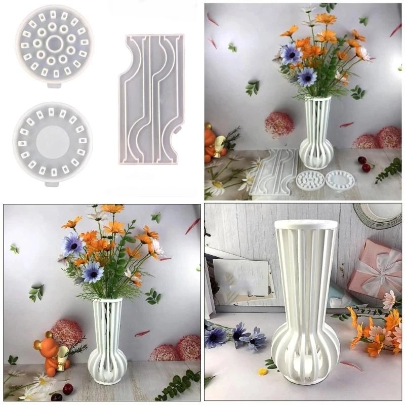  Silicone Vase Molds Epoxy Silicone Mold Flowerpot Molds Silicone Material