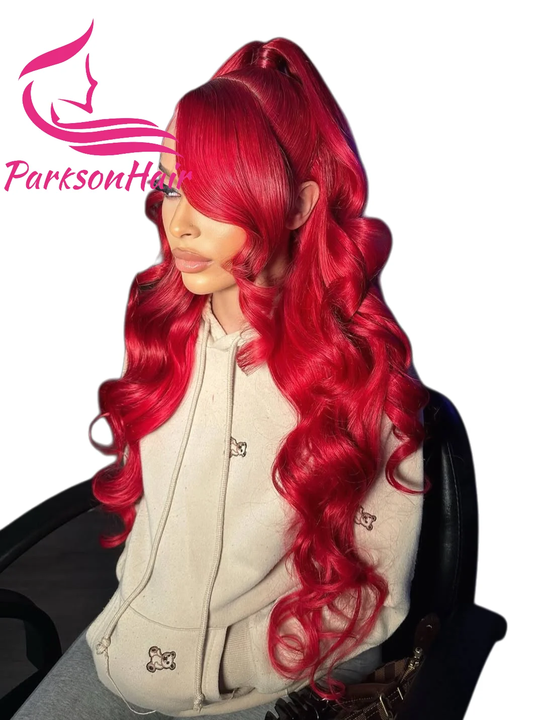 الجسم موجة 13x4 الدانتيل الجبهة خصلات الشعر المستعار الإنسان الساخن الأحمر البرازيلي الشعر الخام الملونة 613 خصلات الشعر المستعار الإنسان للنساء الأحمر الدانتيل شعر مستعار أمامي