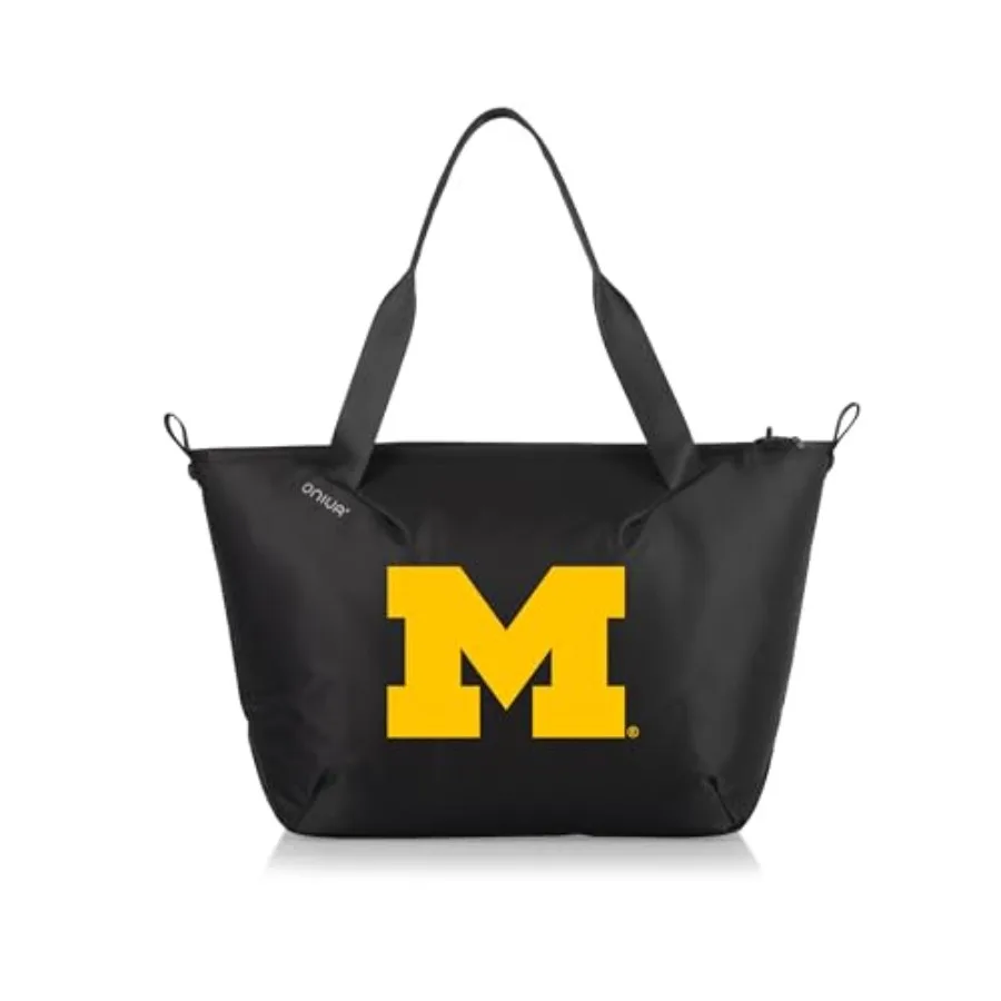 

PICNIC TIME NCAA Michigan Wolverines Tarana Cooler Tote Bag made with Recycled Materials Soft Cooler Tote Bag Upcycled Picnic C