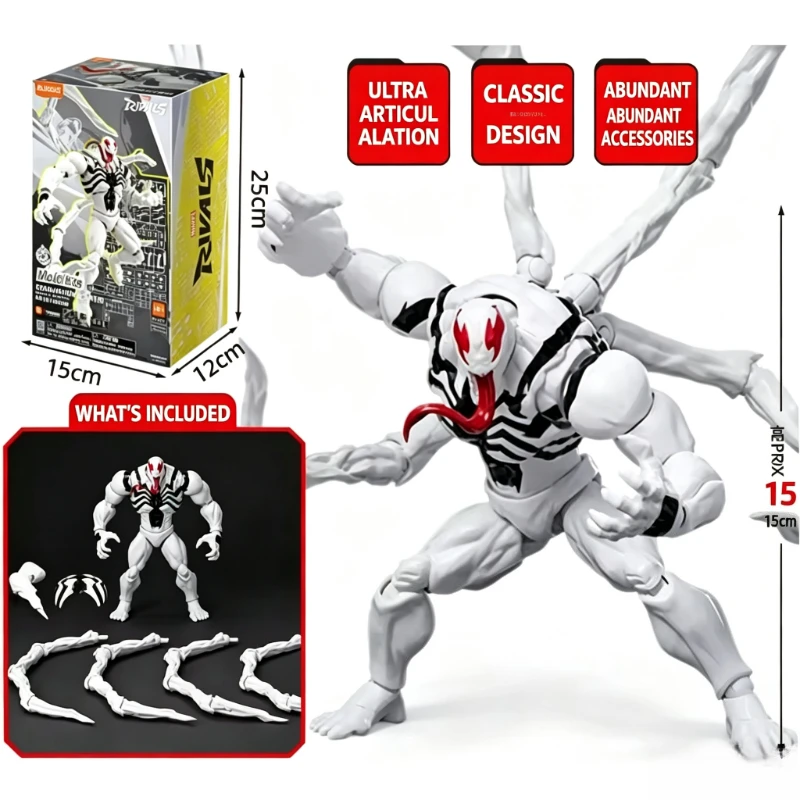 In Stock BLOKEES Marvel Rivals CHAMPION CLASS Daredevil Anti-Venom Invisible Woman Spider Man Moon Knight Assembled Model Toys