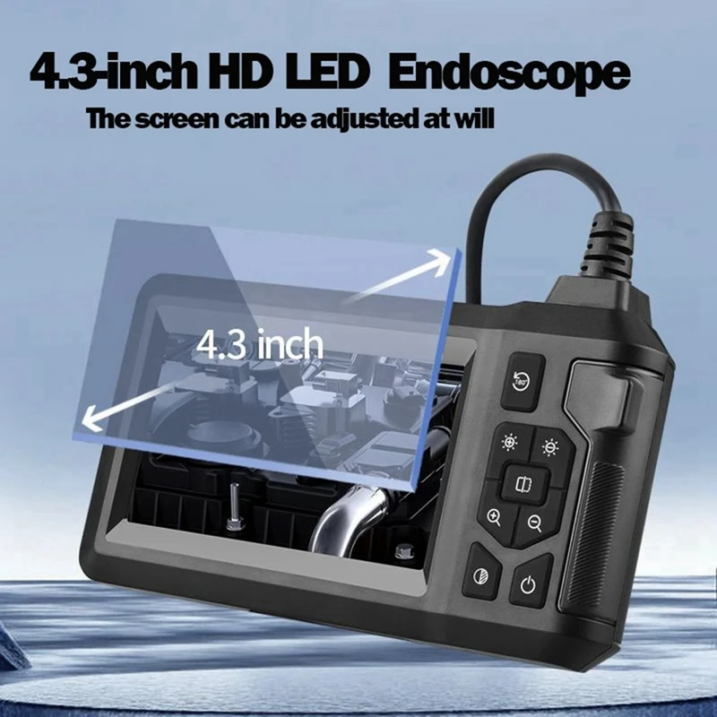 Daily Industrial Pipeline Endoscope With Light 4.3-Inch LCD HD Digital Camera Handheld Waterproof Sewer Inspection Camera