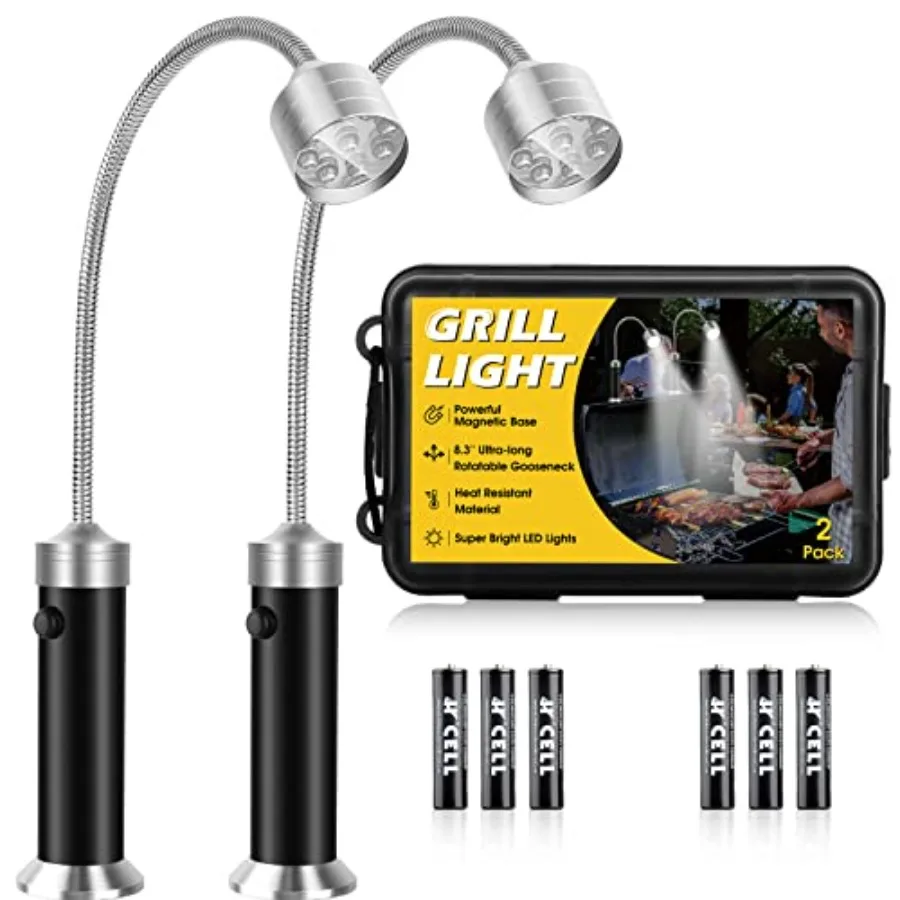 

Barbecue Grill Lights Grilling Gifts for Men Dad BBQ Grill Accessories for Outdoor Magnetic Base Super Bright LED 360 Degree ib