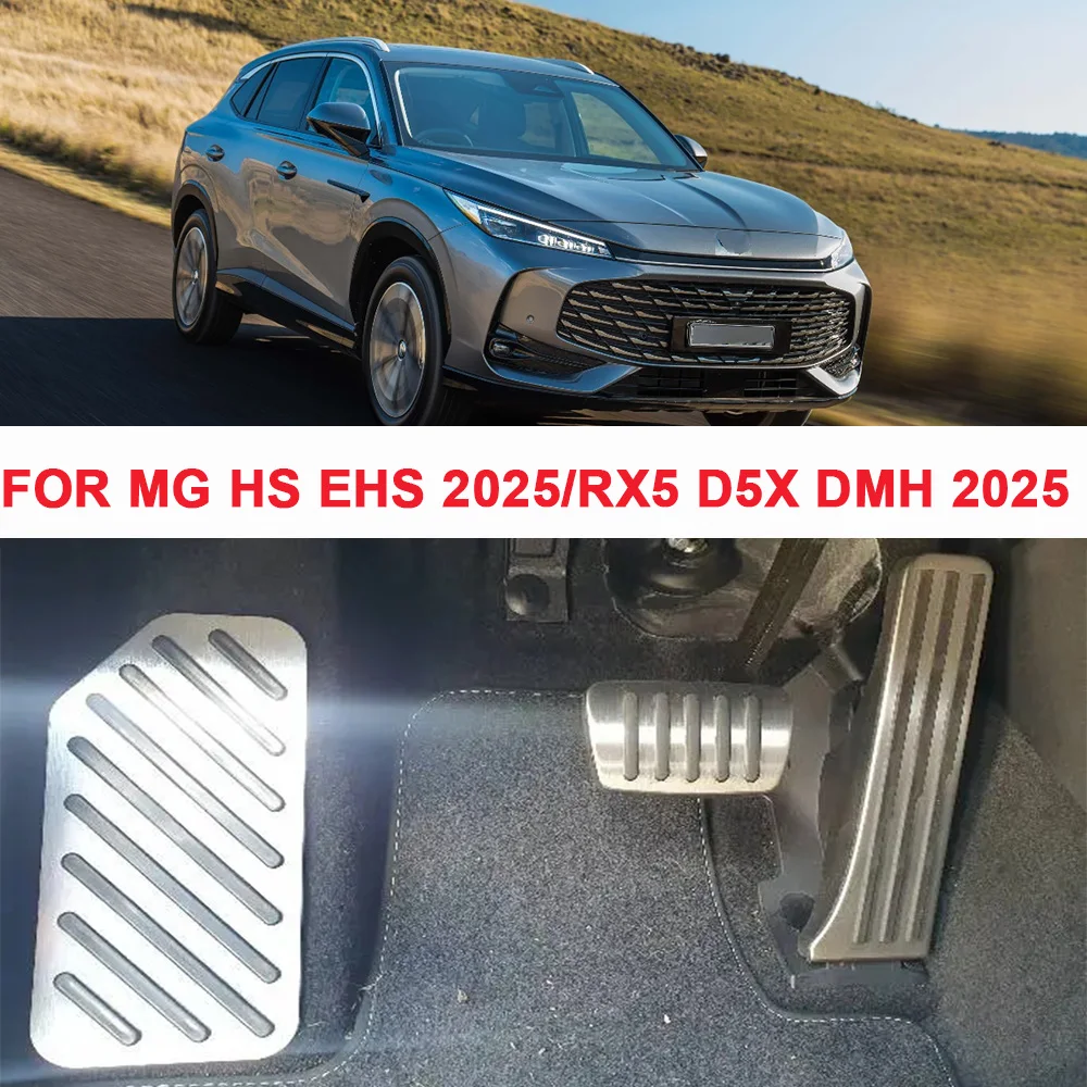 Para SAIC MG HS MGHS EHS 2025 ROEWE RX5 D5X DMH 2025-2027 cubierta de Pedal de freno acelerador repostaje de pies de GAS accesorio de aluminio antideslizante