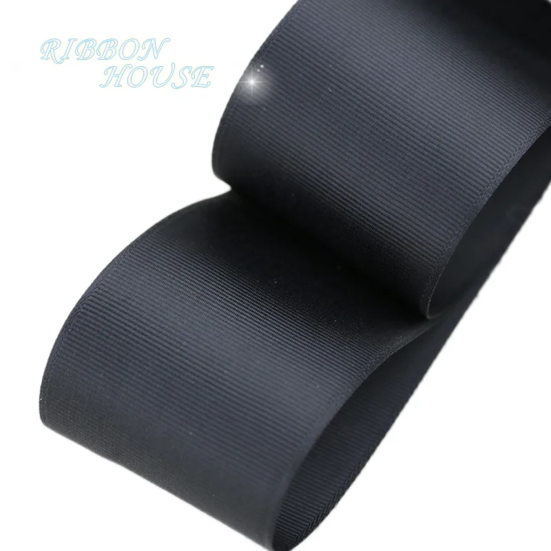 (10 meters/roll) Black Grosgrain Ribbon Webbing Decoration Gift Ribbons DIY Handmade ribbons