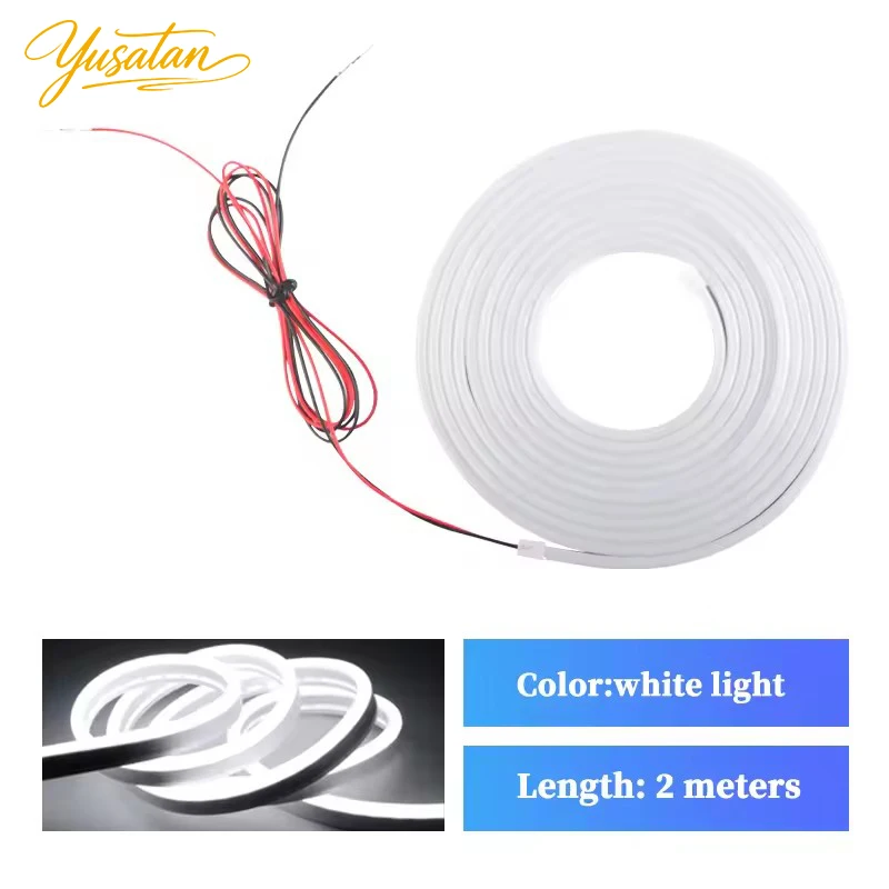 Car Trunk Led Light Strip Waterproof PVC Flexible Ambient Light Strip Automatic On/Off Hidden Installation Universal for Suv/Mpv