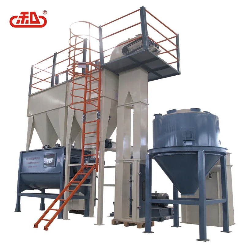 Chicken layer pig feed powder making plant 5 t/h auto mash feed mill from Hexie