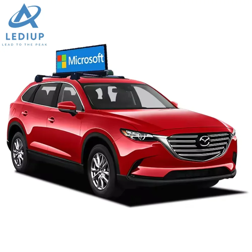 LEDIUP P5 Advertising Board Digital Roof Advertising Sign Taxi Led Display Car Display light emitting diode module component