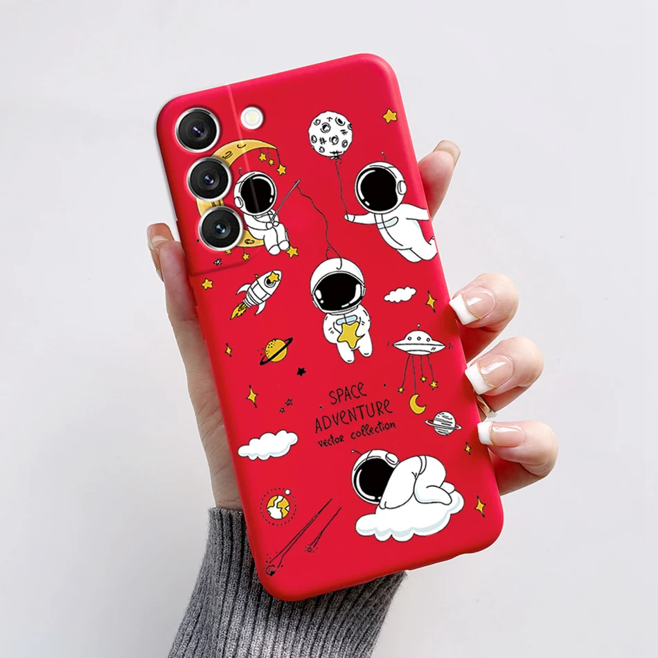 Pokrowiec na Samsung Galaxy S22 torby S 22 Plus Ultra pokrowiec ochronny Funda astronauta etui na telefon Coque dla Samsung S22 Capa — zdjęcie 5