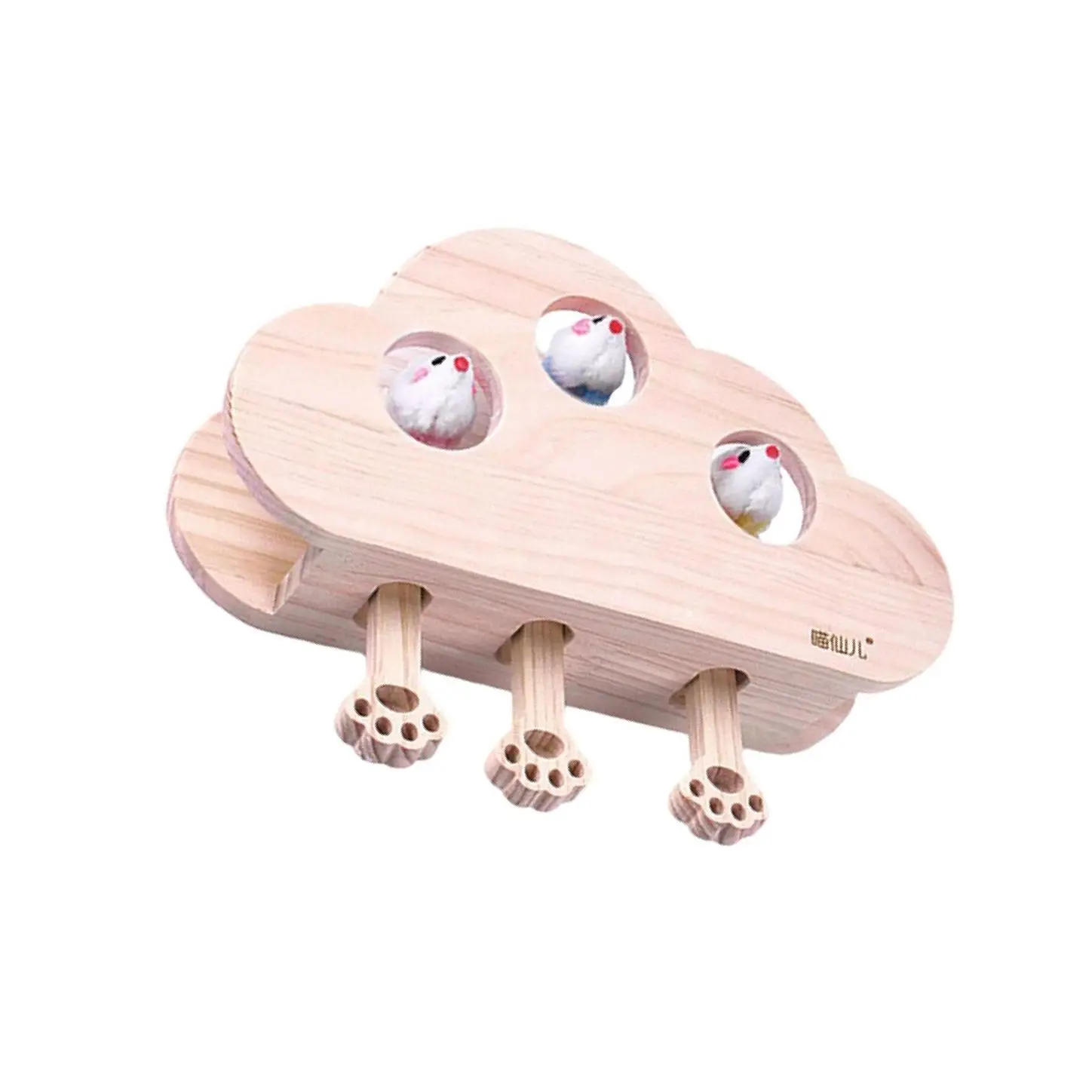 

Интерактивная игрушка для кошек в форме облака: деревянная игрушка-головоломка «Убей мышку»