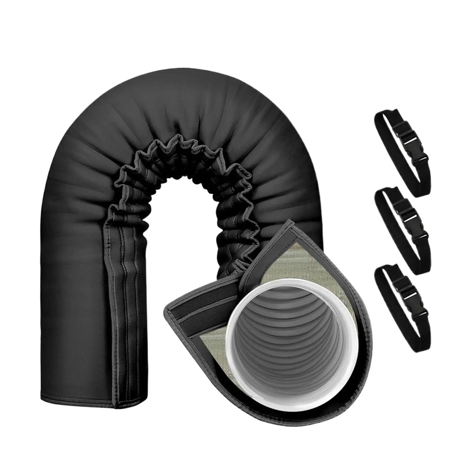 Cubierta de manguera de aire acondicionado, envoltura de manguera de CA, funda aislante, funda de tubo ajustable aislada, accesorios, envoltura para exteriores e interiores