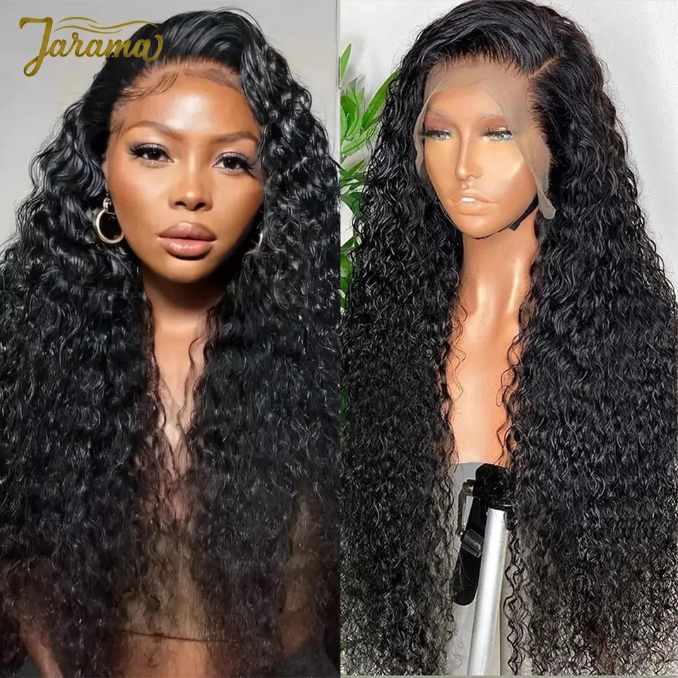 Water Wave Human Hair Wigs 13x4 Transparent Lace Frontal Wig Brazilian Human Hair Wig Sale Curly 100% Human Hair Wig Raw Human Hair Wig 3 Day Delivery France