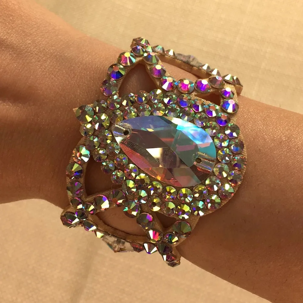 

Высокое качество AB браслет со стразами подвески для бальных танцев свадебные костюмы для живота аксессуары для женщин и девочек браслет ювелирные изделия