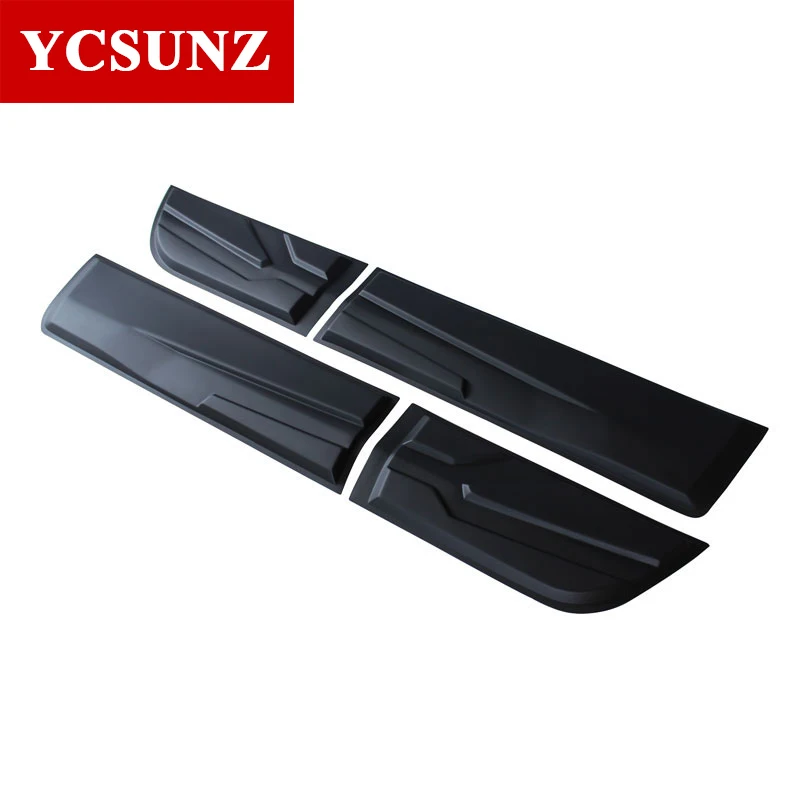 Car Accessories Body Cladding For Mitsubishi L200 Triton 2016 2017 2018 Black Side Door Trim Double Cab YCSUNZ