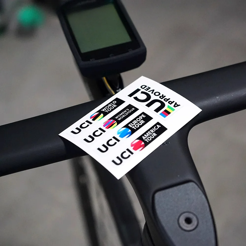 AliExpress "UCI Approved" Multi - Tour Cycling Sticker Set, Ideal for Bike Frames, Helmet Visors, Adding a Pro Cycling Vibe