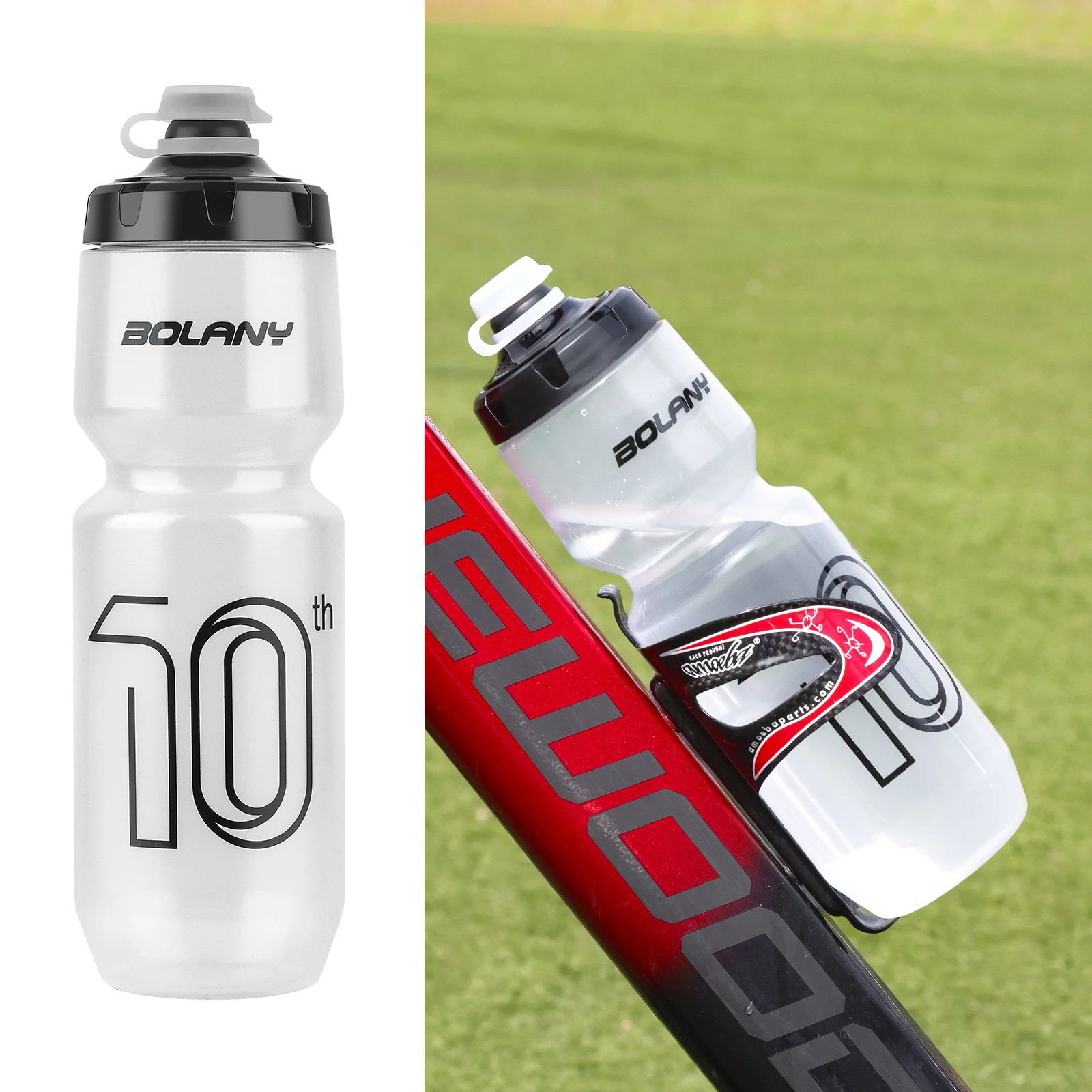 Bolany 750ml große Kapazität Fahrrad Wasser flasche pp5 Wasser auslaufs icher Radfahren Outdoor-Sport Squeeze Out Wasser flasche Fitness