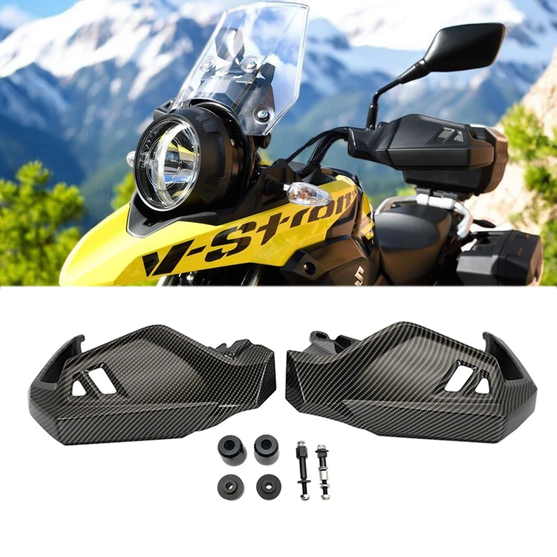 Carbon Handguard Hand Protection Wind Shield Hand Guard For Suzuki V-Storm DL250 DL 250 V Strom 250 2017-2024 2021 2022 2023