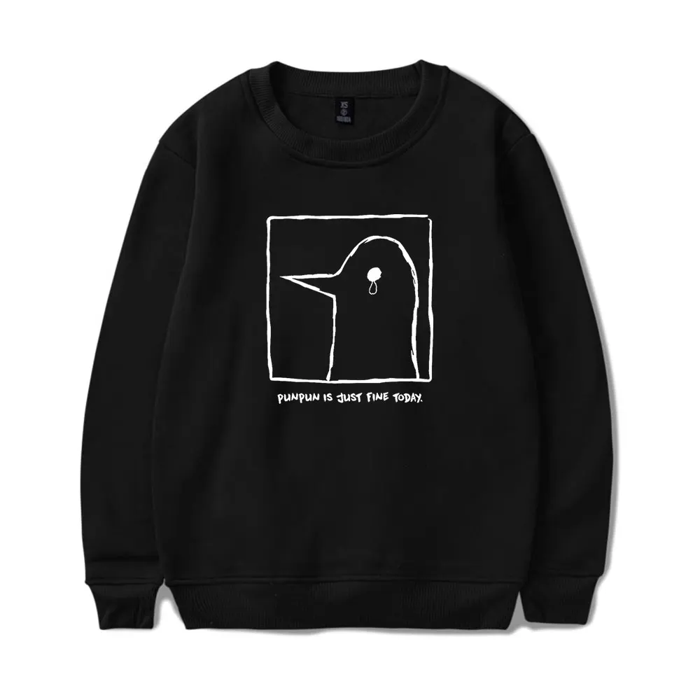 2024 Oyasumi PunPun Is Just Fine Today O-Neck Sweatshirts Women Men Long Sleeve Fashion Pullover Clothes