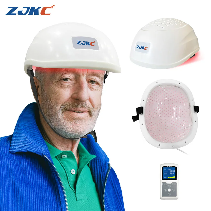 ZJKC 810nm Near Infrared Light Therapy for Stroke Recovery Brain Photobiomodulation PBM LED Helmet for Alzheimer Parkinson