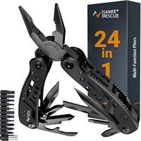 Multitool 24 in 1 Pocket Outdoor Plier Army Knife Heavy Duty Stainless Steel Multi-purpose Tool for Hunting Hiking Camping