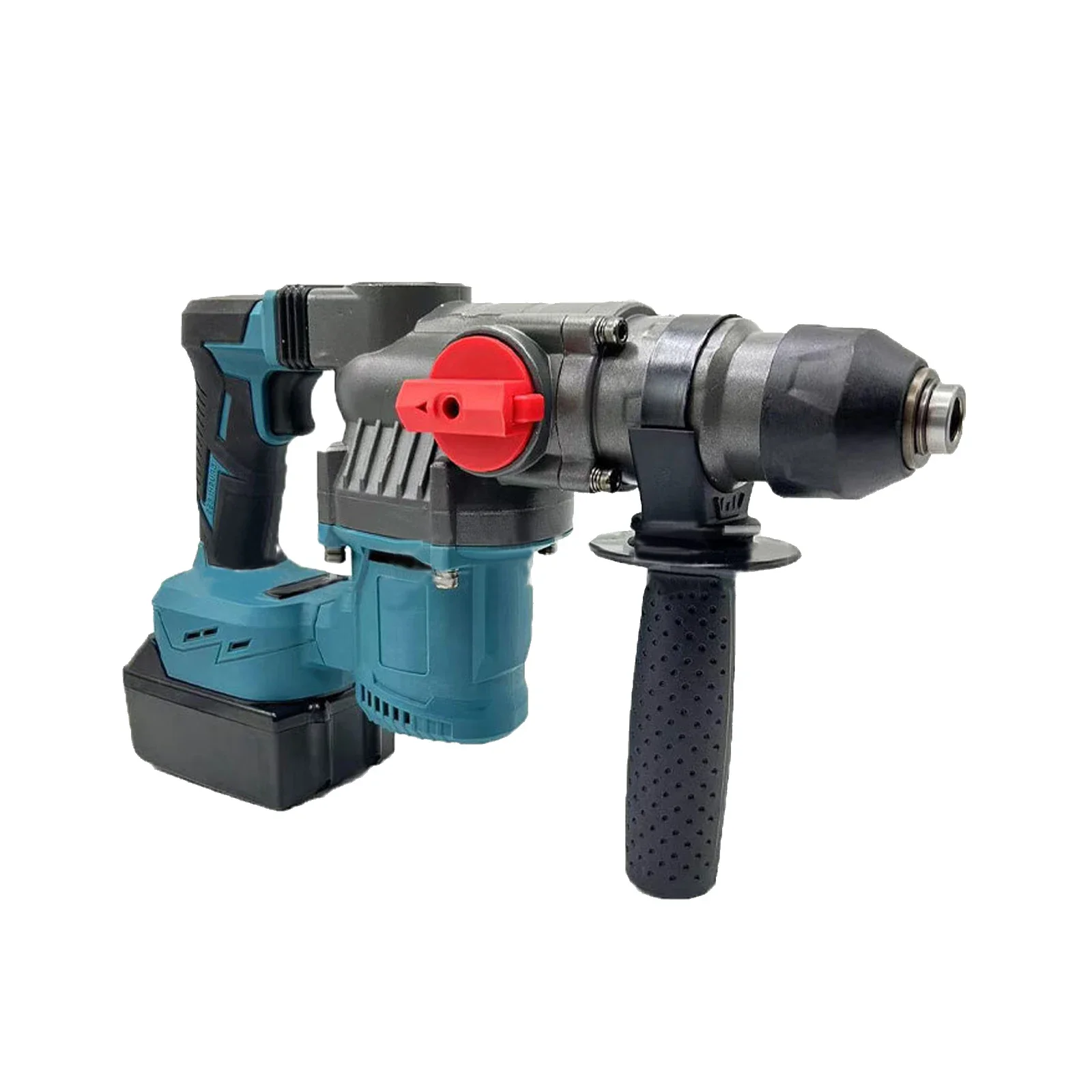 21V DIY Brushless Cordless Hammer Drill 2-Mode Rotary Hammer Drill Multifunctional for Makita 18V Battery 26MM 1200RPM