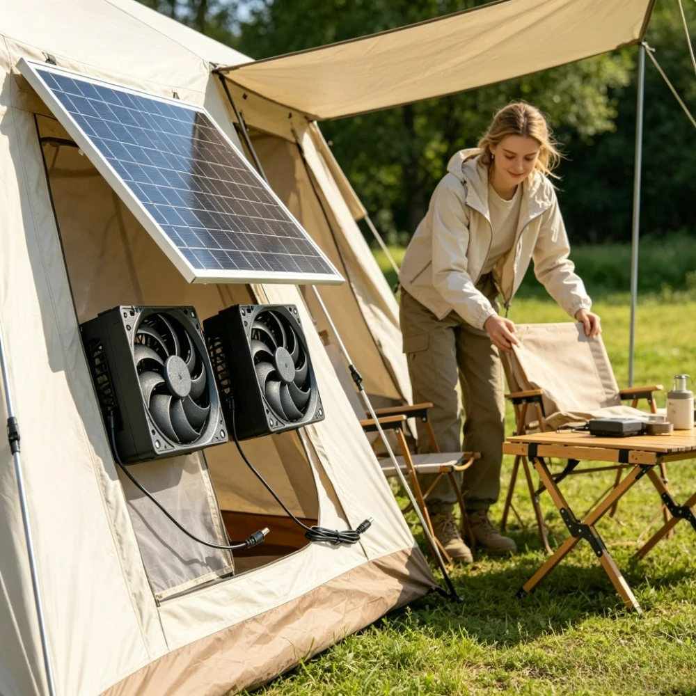 Outdoor Power Vent - Комплект солнечных вытяжных вентиляторов 10 Вт