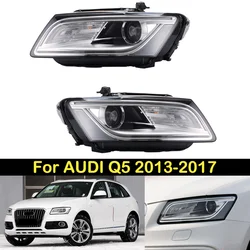 DECHO 95%new 2pcs Original upgrade set Headlight For AUDI Q5 2013-2017 Front bumper headlight headlamp head light head lamp