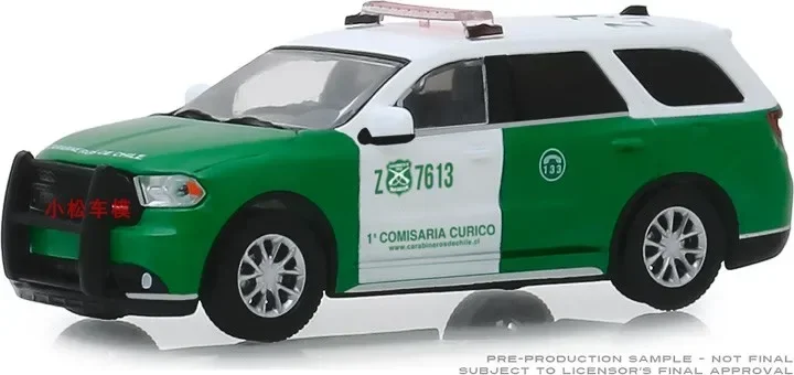 1: 64 2018 Dodge Durango Chilean Police Car  Diecast Metal Alloy Model Car Toys For  Gift Collection