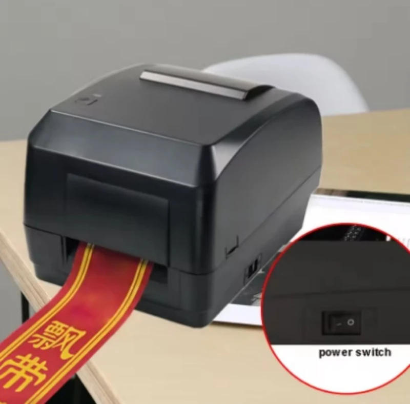 High-quality Electric Ribbon Printer with 140m/h USB Interface Decorative Ribbon Printer with 104mm Printing Width