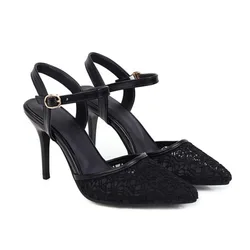 Hot Sale FASHION Big Size 33-50 Shoes Women Sandals Sexy Fashion High Heels 9.5cm Sandals Sapato Feminino Summer Style Shoes 239