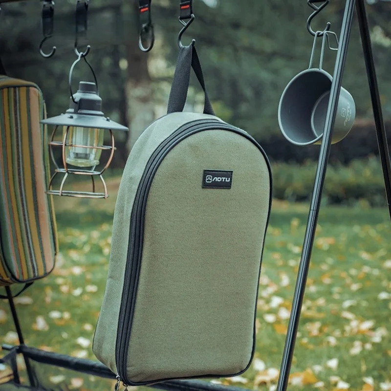 

Outdoor Knife And Cookware Set Camping Gear Portable Storage Bag Cookware Tableware Picnic Camping Empty Bag