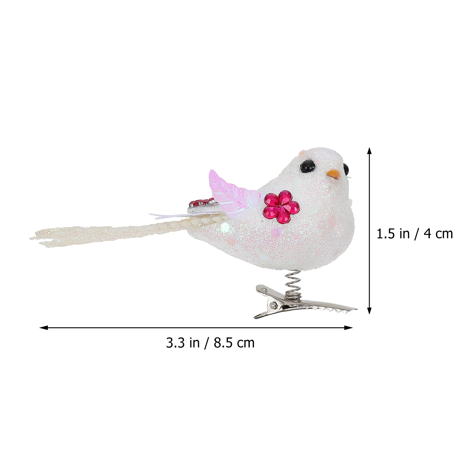 

6 Pcs Christmas Tree Decorations Home Xmas Decorate Artificial Birds Ornament Foam Mini Office