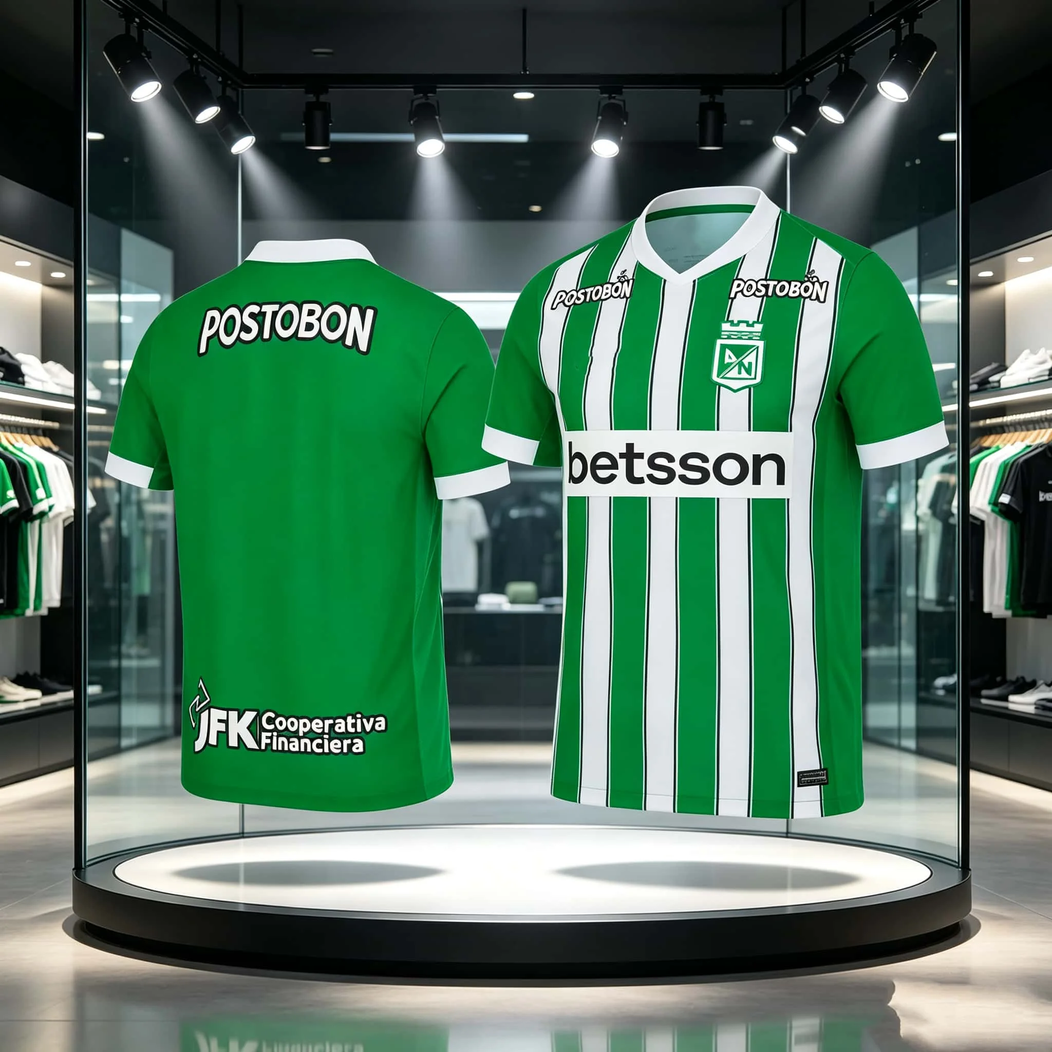 2026-27 Neue Saison Atletico Nacional Medellin Heimtrikot Fußballtrikot Schnelltrocknend Herren Damen T-Shirt Match Sportbekleidung – Detail 3