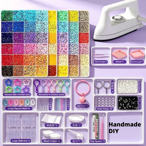 Hama Beads Diy 24/48/72colors 2.6mm Hama Beads Puzzle Perlen Iron Beads Diy Perler Fuse Bead Intelligence Educational Toys Thermal Mosaic Beads