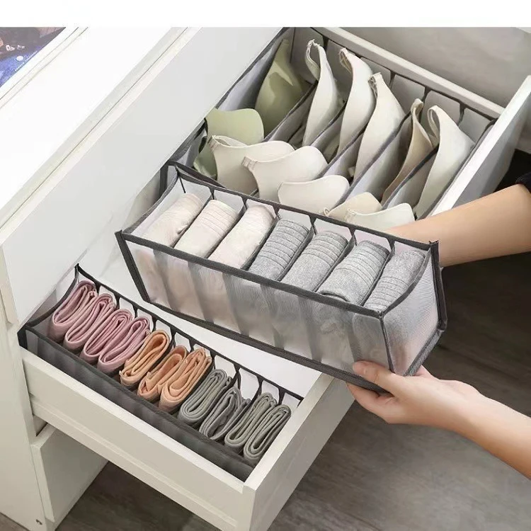 

1pc Underwear Drawer Organizer Storage Box Foldable Closet Organizers Drawer Divider Storage Boxes for Underpants Socks Bra