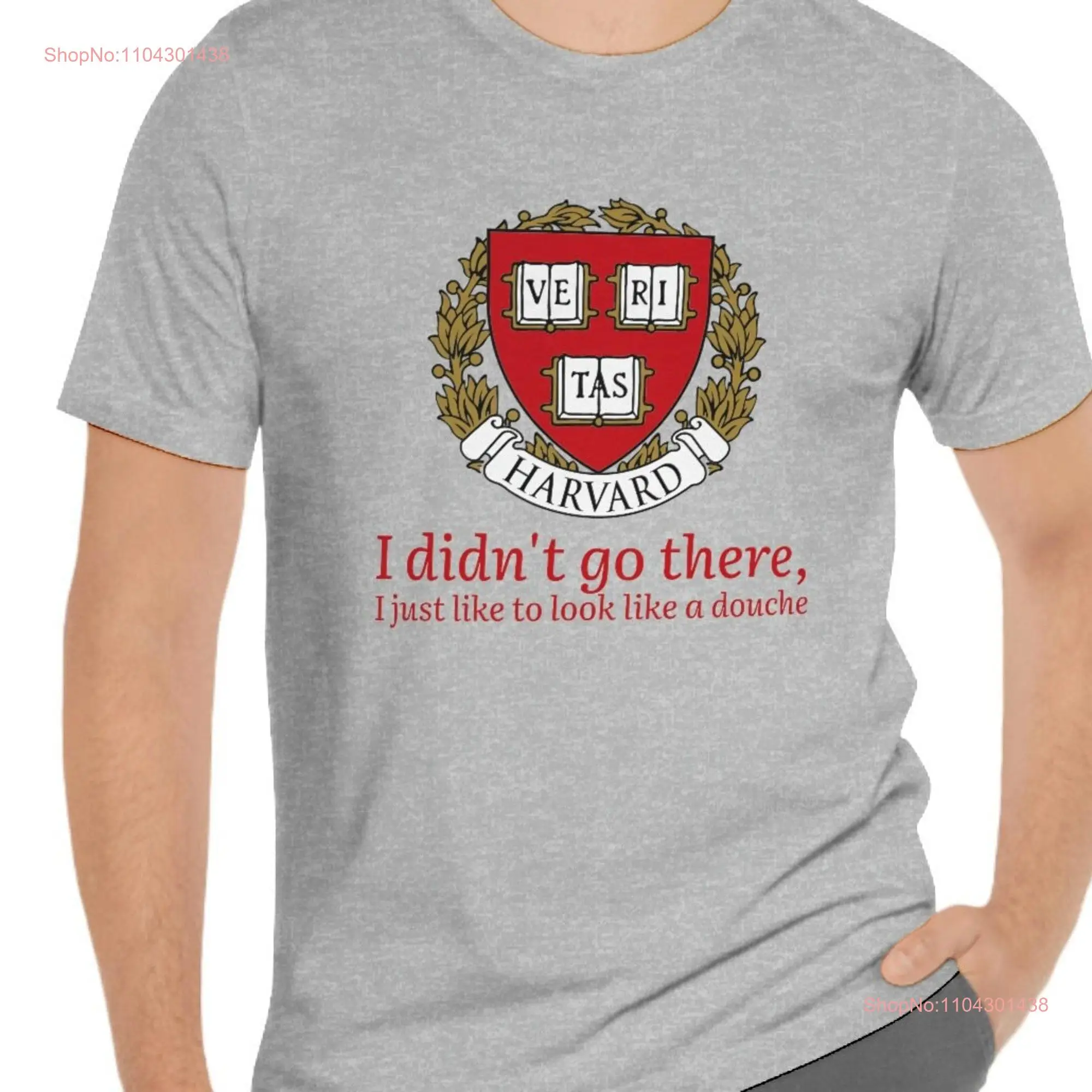 Funny joke shirt Harvard college women's mens gift Bella and canvas T style long or short sleeves