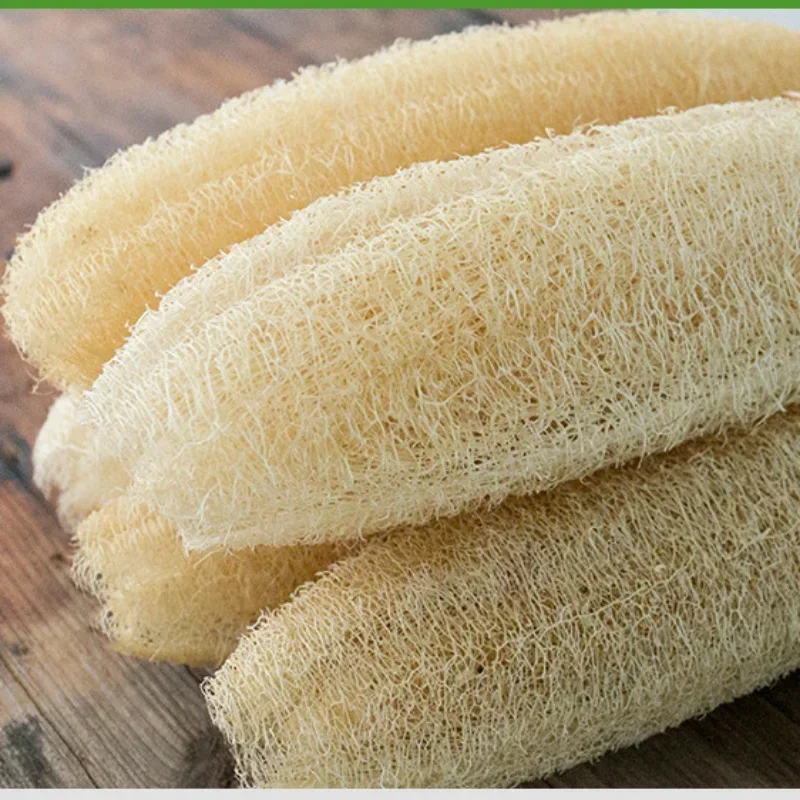 Natural Full Loofah Sponge Non-stick Long Dishwashing Artifact Ecological Planting Good Absorbency Pot Brush Bath Kitchen Tool