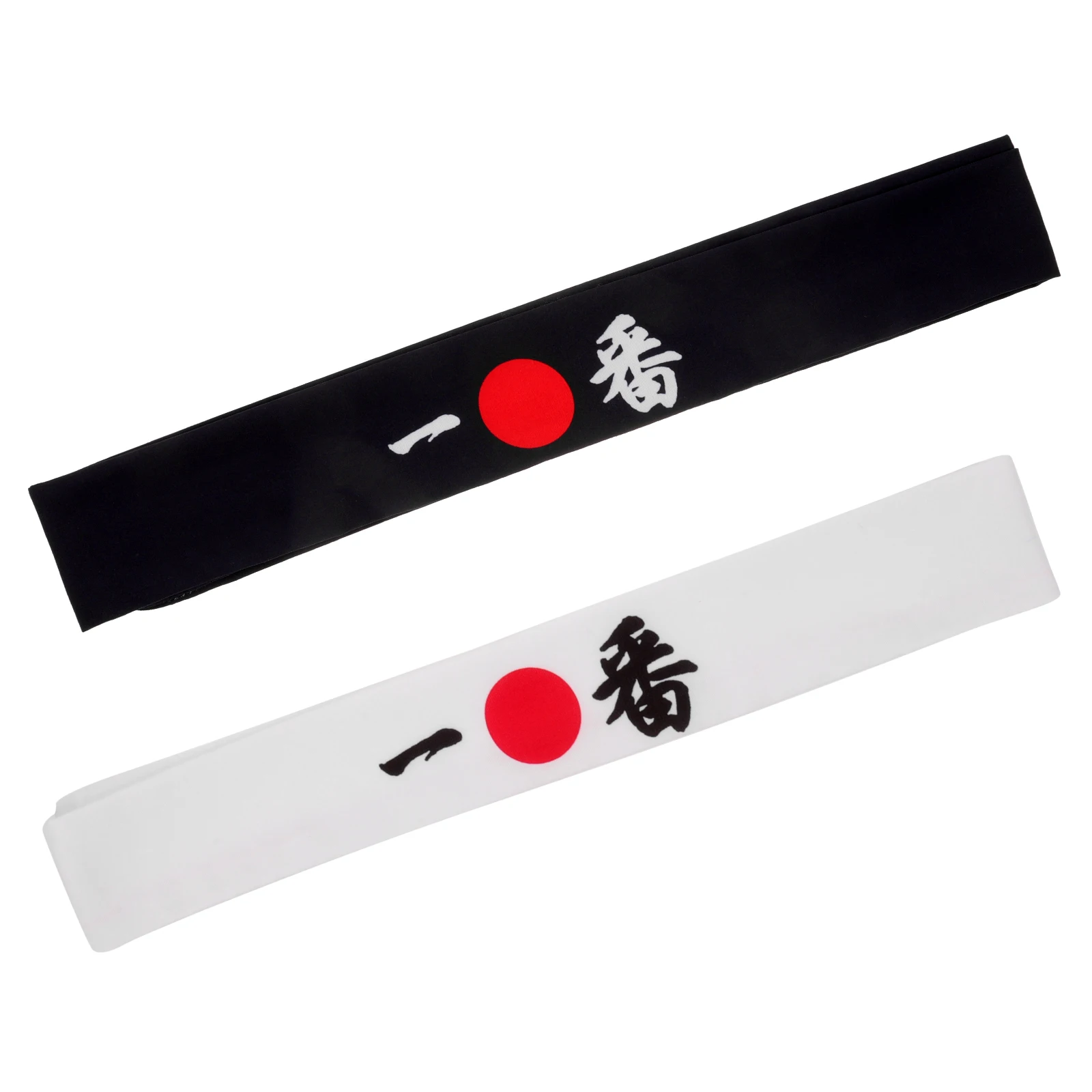 

2 Pcs Japanese Headband for Men Cotton Sports Chef Wear White Blue Prints Absorb Sweat Keep Hair Away Perfect Cooking Exercise