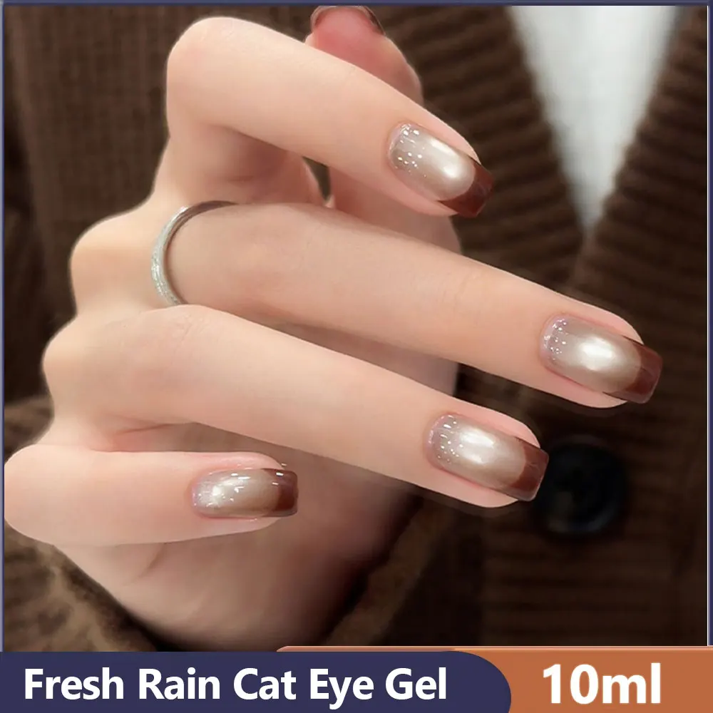 Esmalte de uñas en Gel para ojos de gato, serie Fresh Rain, 10ml, Gel magnético camaleón, esmalte de uñas semipermanente para salón de uñas
