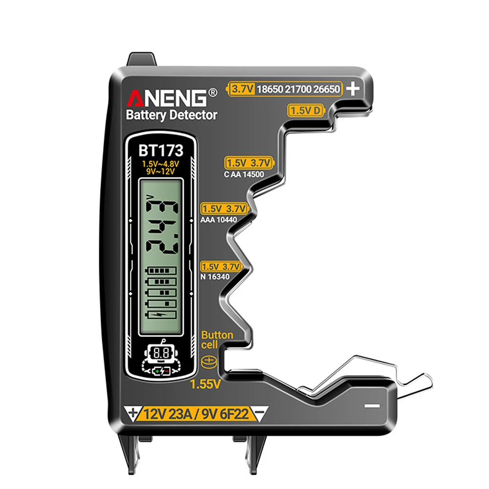 yZ[zobe[deX^[ ANENG BT173 `ECIdr o[/l fAfBXvCo 18650 21700 12V 23A dqc[