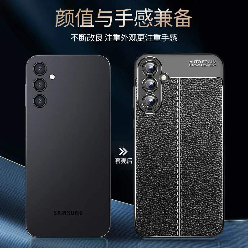 For Samsung A35 Case Cover Samsung Galaxy A35 5G New Capas Phone Bumper Back Shockproof TPU Soft Leather For Fundas Samsung A35