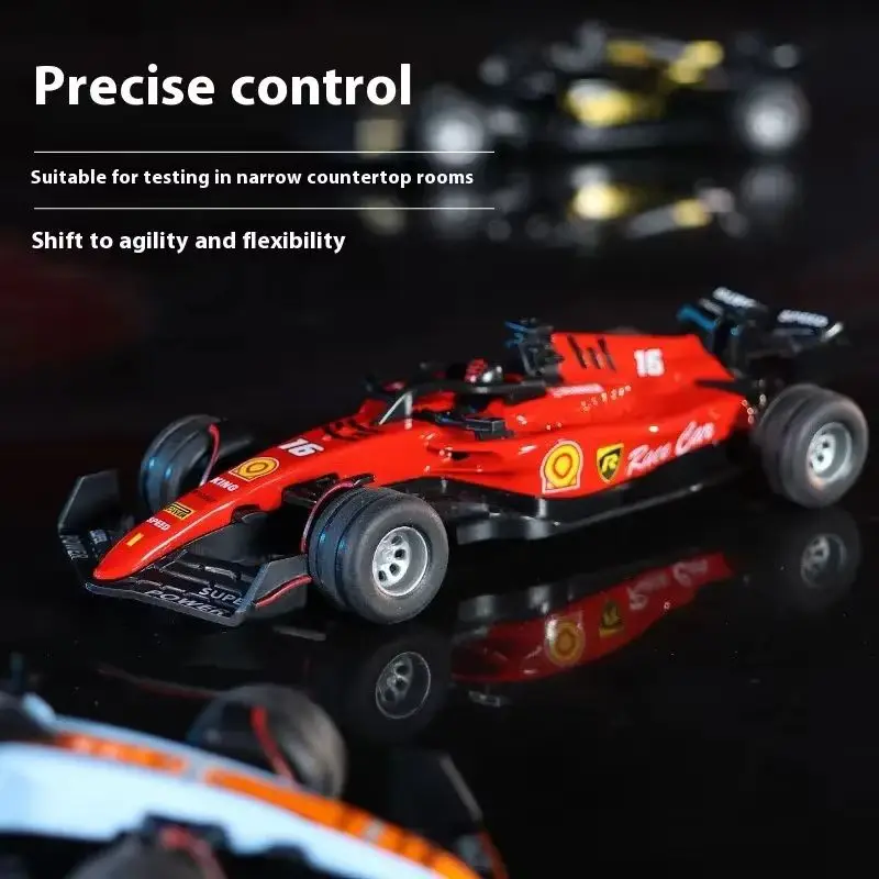 2025 nouvelle voiture Rc échelle 1:64 Mini modèle en alliage formule d'éclairage réglable course à grande vitesse télécommande voiture jouet pour les enfants