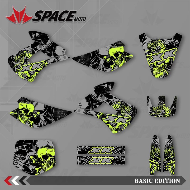 

Наклейки-декали SPACE MOTO для мотоциклов KAWASAKI 98-13KX85