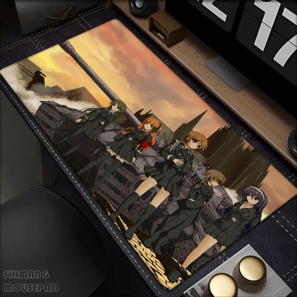 

Classic Anime Girls und Panzer Mouse Pad Computer Laptop Gaming Office Wrist Guard Non Slip Keyboard Pad