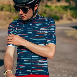 Cafe Du Cycliste Men Short Sleeve Jersey Team Summer Cycling Shirts Breathable Outdoor Sports Cycles Quick Dry Ciclismo Maillot
