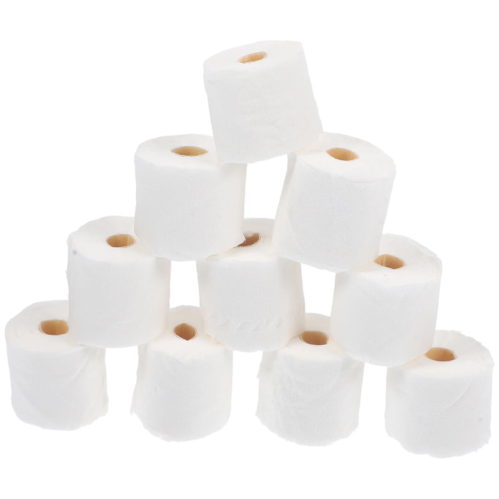 10 Pcs Miniature Model Tube Paper Toilet Bowl Toy Small Tissue Household Dollhouse Accessory