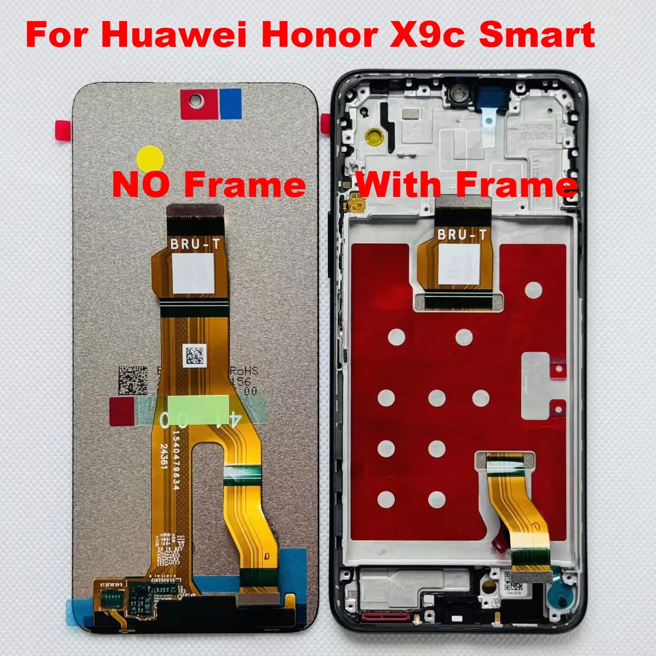 Original 6.8' Inches 120Hz For Huawei Honor X9c Smart /X60 LCD Display +Touch Screen Digitizer Assembly Frame BRC-AN00, BRC-NX1