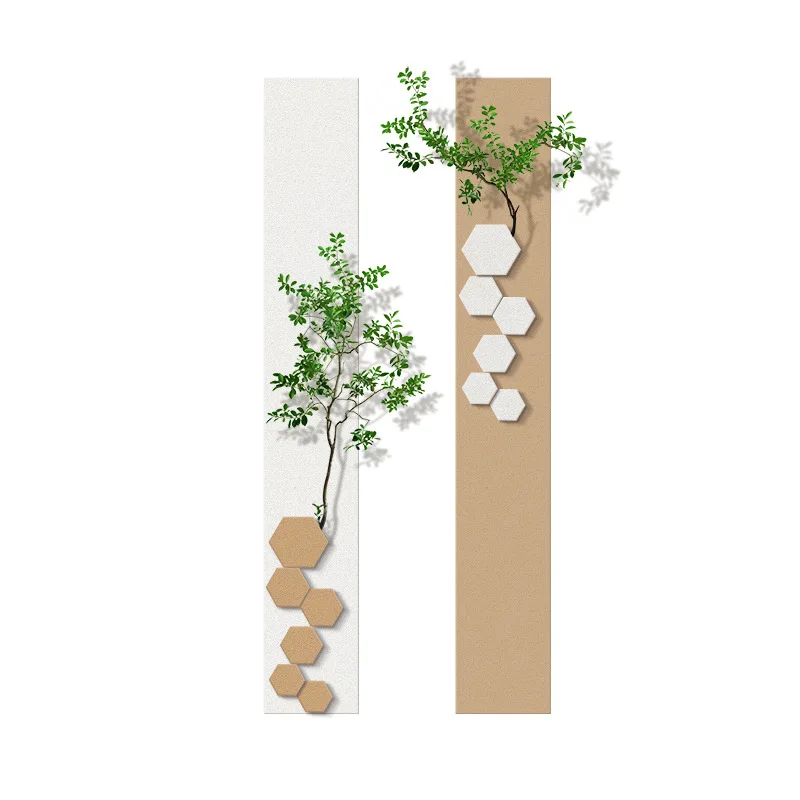 

End of corridor porch decorative paintings aisle strip paintings warm and good-looking