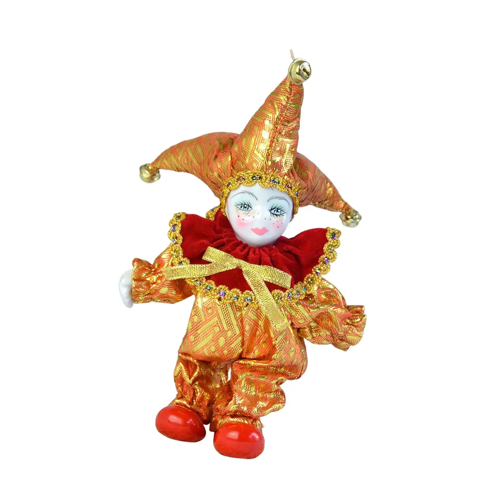 Cute Chishin Sculpture Doll Statue Miniature Doll Figures Porcelain Jester Clown