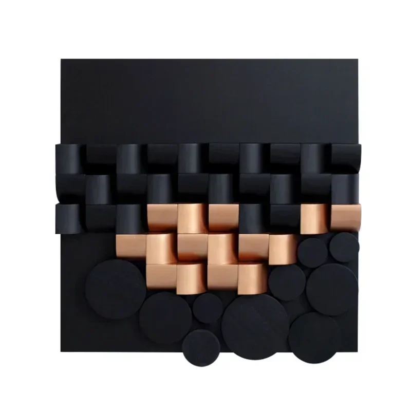 

Modern minimalist wood carving handmade decorative painting abstract creative wood art hanging painting
